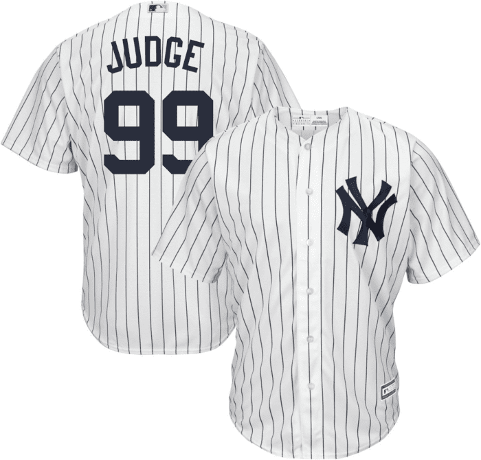 Aaron Judge New York Yankees MLB Kids Youth 8-20 White Home Player Jersey