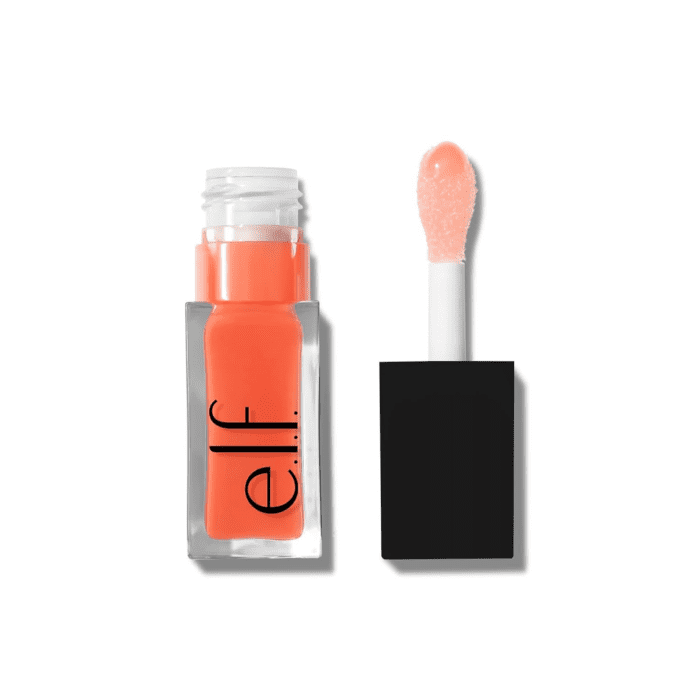 Glow Reviver Lip Oil, Nourishing Tinted Lip Oil for a High-Shine Finish, Infused with Jojoba Oil, Vegan & Cruelty-Free, Coral Fixation