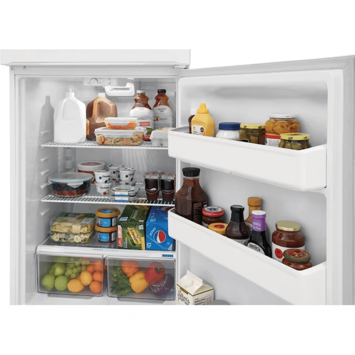 18.3-Cu Ft Top-Freezer Refrigerator (White) Garage Ready - Image 8