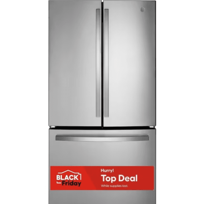 27-Cu Ft French Door Refrirator with Ice Maker and Water Dispenser (Finrprint-Resistant Stainless Steel) ENERGY STAR