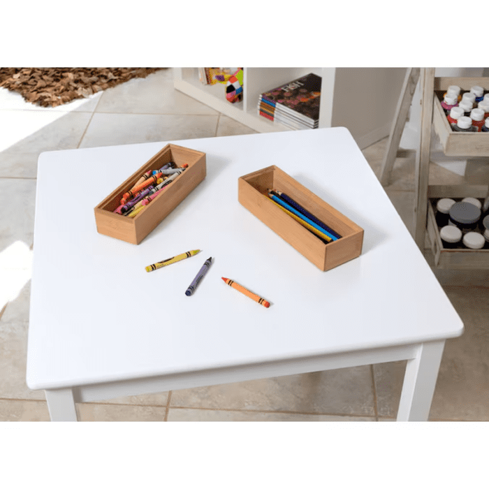 9-In X 3-In Brown Bamboo Wood Stackable Drawer Organizer - Image 3