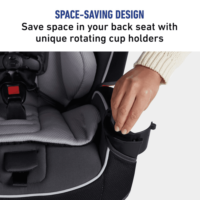 Slimfit 3 in 1 Convertible Car Seat | Slim & Comfy Design Saves Space in Your Back Seat, Redmond - Image 3