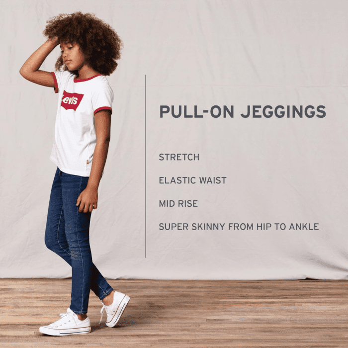 Girls' Skinny Fit Pull on Jeggings - Image 8