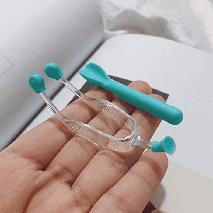 Soft Contact Lenses Remover and Insertion Tool, Contact Tweezers and Soft Silicone Scoop for Girls with Long Nails, Gift for Contact Lens New User (Green) - Image 6