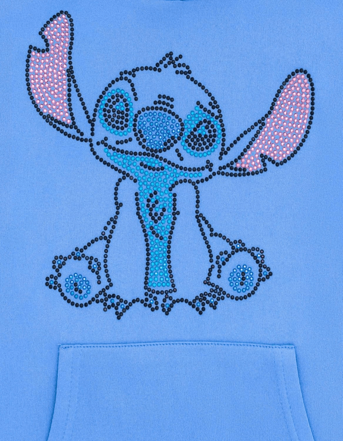 Lilo & Stitch Girls French Terry Crossover Hoodie Toddler to Big Kid - Image 2