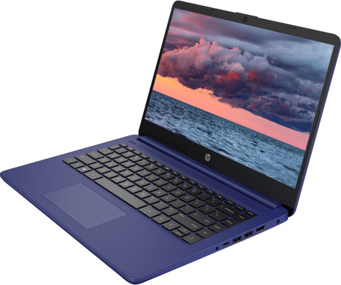 Portable Laptop, Student and Business, 14" HD Display, Intel Quad-Core N4120, 8GB DDR4 RAM, 64GB Emmc, 1 Year Office 365, Webcam, SD Card Reader, HDMI, Wi-Fi, Windows 11 Home, Blue, KKE Mousepad - Image 4