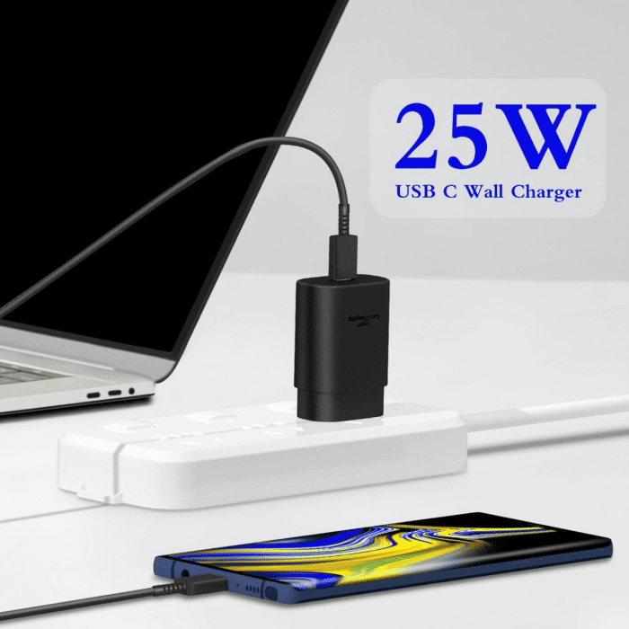 Type C Charger, 2-Pack 25W Type C Super Fast Charging Block with 6Ft USB C Charger Cable Compatible with Galaxy S23 Ultra/S23+/S22/S21/S20 - Image 5