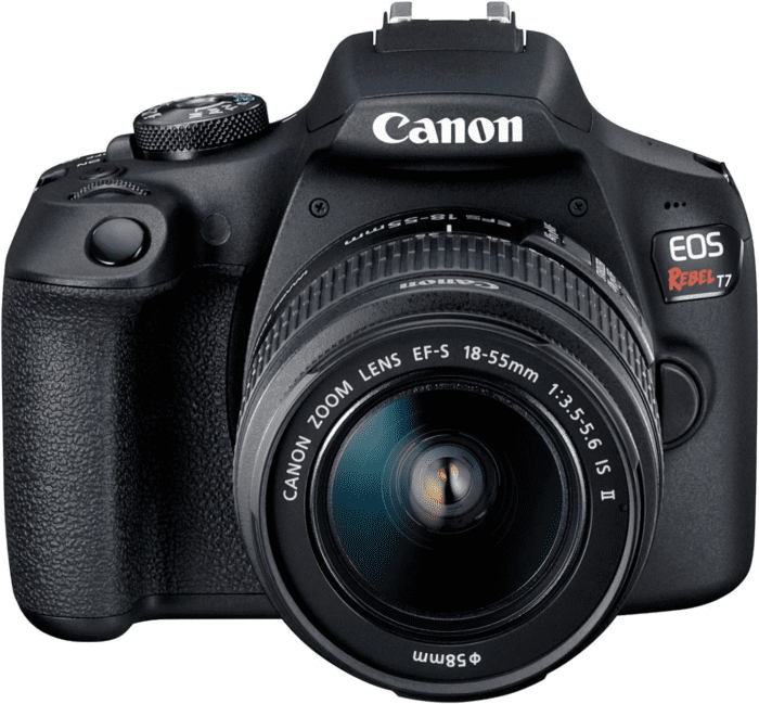 EOS Rebel T7 DSLR Camera with 18-55Mm Lens | Built-In Wi-Fi | 24.1 MP CMOS Sensor | DIGIC 4+ Image Processor and Full HD Videos