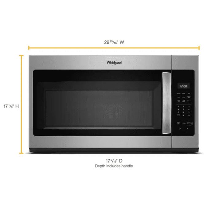 2-Speed Fan 1.7-Cu Ft 1000-Watt 29.94-In Over-The-Range Microwave (Fingerprint Resistant Stainless Steel) - Image 3