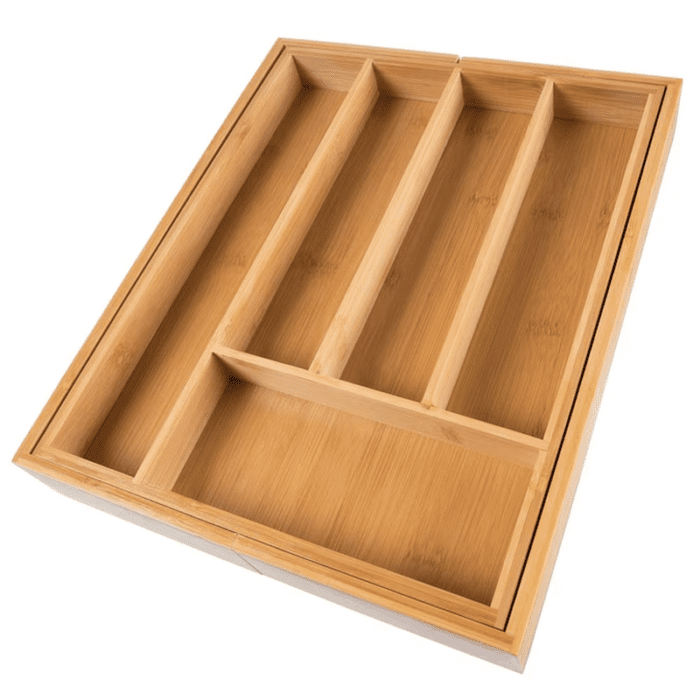 11.3-In X 14-In Brown Bamboo Wood Drawer Divider