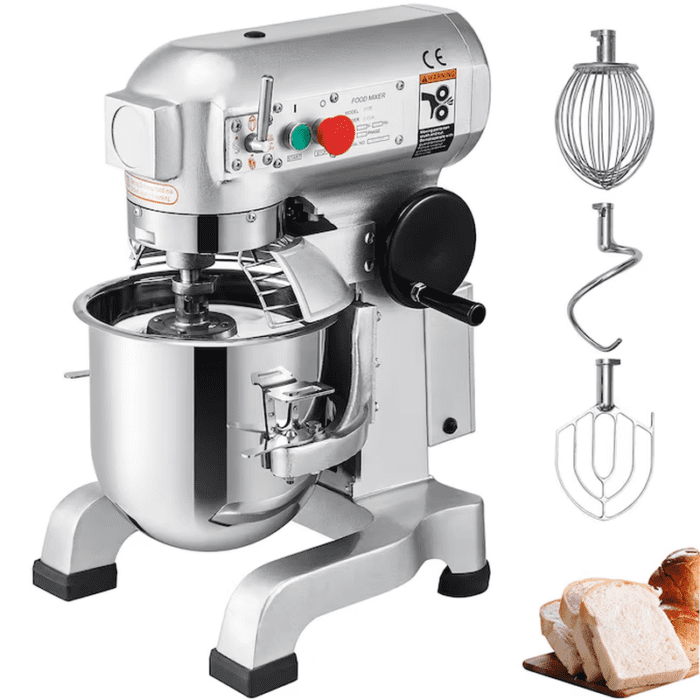 1100 W 3 Speed 30 Qt Food Mixer Dough Mixer Stainless Steel 30-Quart Commercial/Residential Bowl-Lift Stand Mixer - Image 13