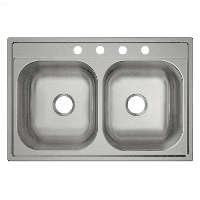 Dayton Drop-In 25-In X 22-In Stainless Steel Single Bowl 4-Hole Kitchen Sink - Image 14