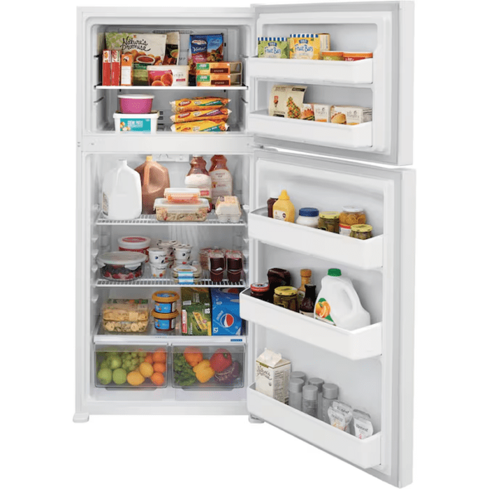 18.3-Cu Ft Top-Freezer Refrigerator (White) Garage Ready - Image 4