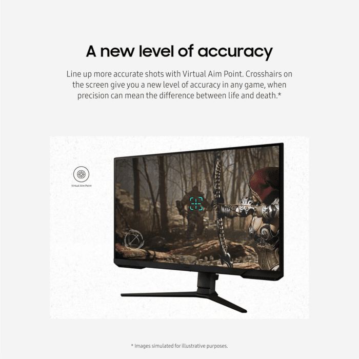 27-Inch Odyssey G3 (G30D) Series FHD Gaming Monitor, 1Ms, 180Hz, AMD Freesync, Adjustable Stand, Black Equalizer, Virtual Aim Point, Eye Saver Mode, Flicker-Free, LS27DG302ENXZA, 2024 - Image 7