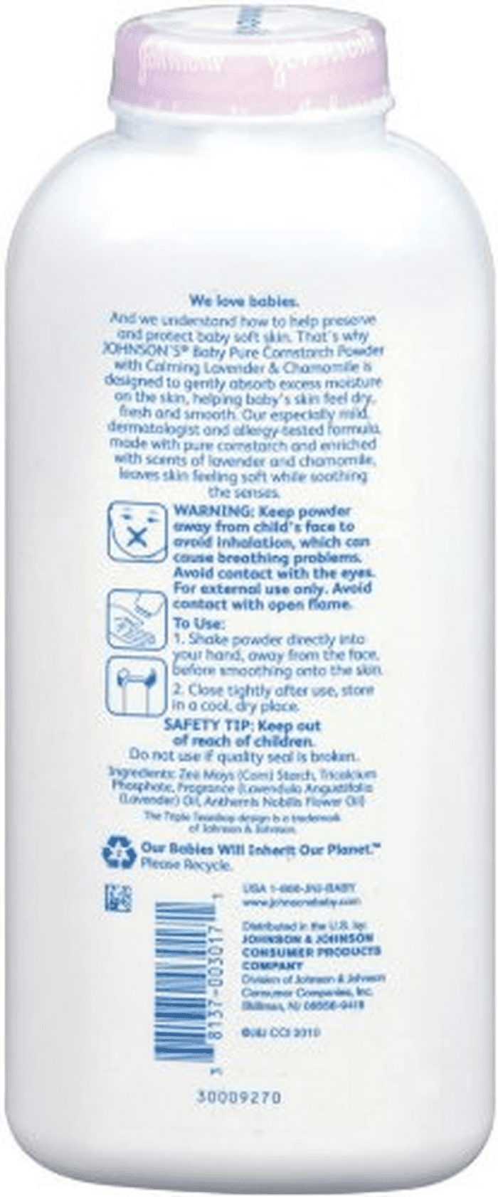 Naturally Derived Cornstarch Baby Powder with Aloe and Vitamin E for Delicate Skin, Hypoallergenic and Free of Parabens, Phthalates, and Dyes for Gentle Baby Skin Care, 1.5 Oz - Image 3