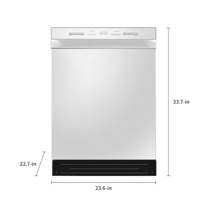 24-In Front Control Built-In Dishwasher (White) ENERGY STAR, 52-Dba Standard Sound Level - Image 3