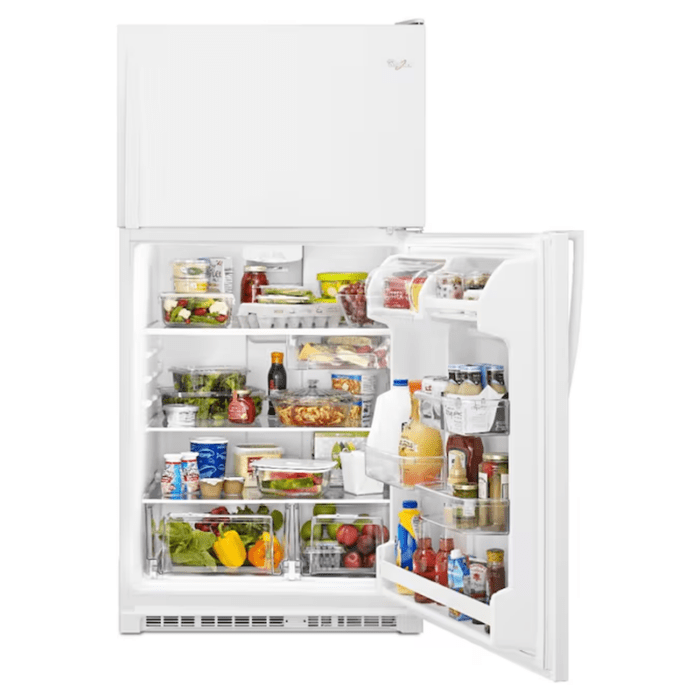 20.5-Cu Ft Top-Freezer Refrigerator (White) - Image 9