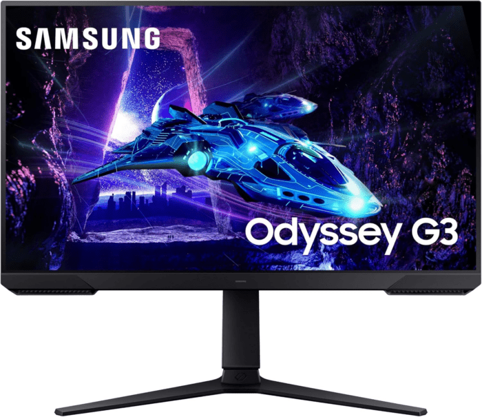 27-Inch Odyssey G3 (G30D) Series FHD Gaming Monitor, 1Ms, 180Hz, AMD Freesync, Adjustable Stand, Black Equalizer, Virtual Aim Point, Eye Saver Mode, Flicker-Free, LS27DG302ENXZA, 2024