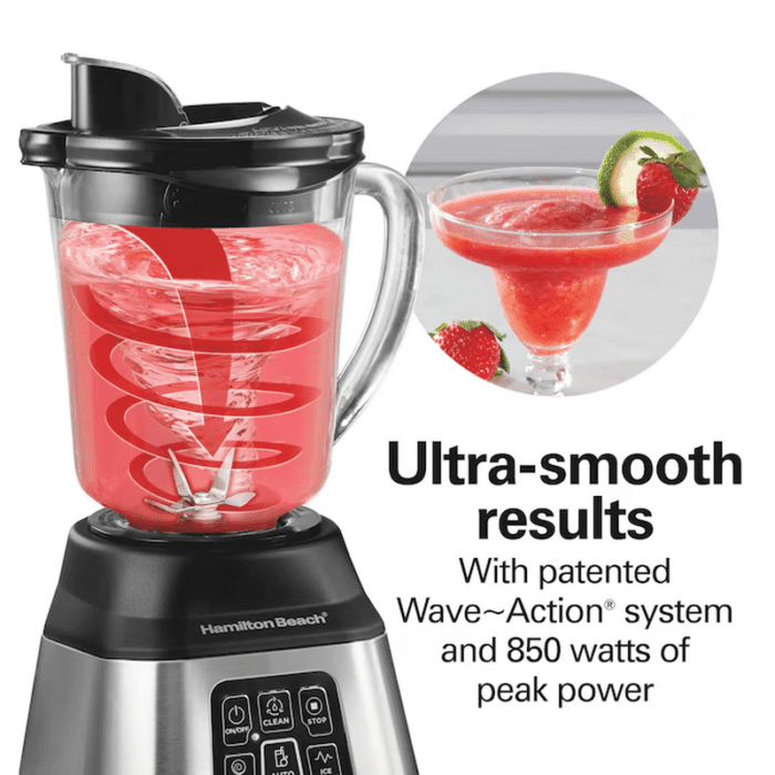 40-Oz 3-Speed Countertop Blender (Stainless Steel) - Image 3