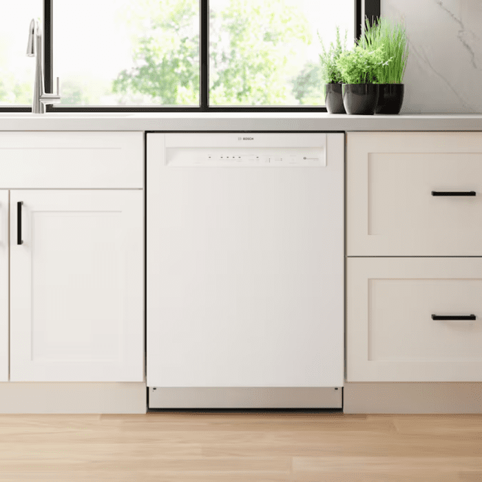 100 Series 24-In Front Control Smart Built-In Dishwasher (White), 50-Dba Very Quiet Sound Level - Image 12