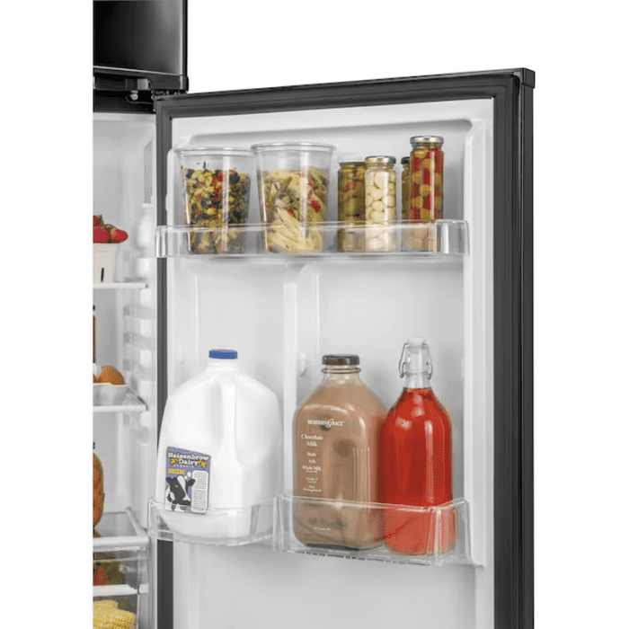 9.7-Cu Ft Counter-Depth Top-Freezer Refrigerator (Black) - Image 10