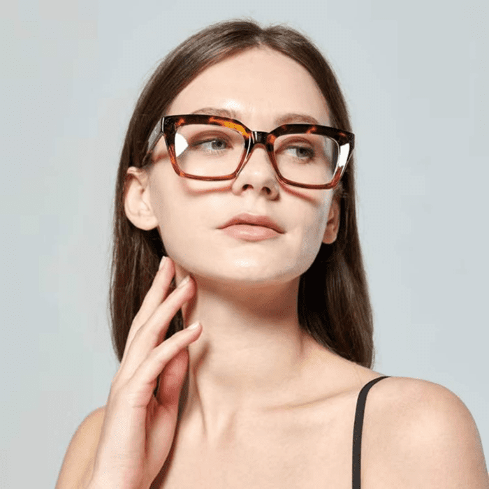 Classic Thick Square Frame Clear Lens Glasses for Women Men Non Prescription Eyeglasses - Image 2