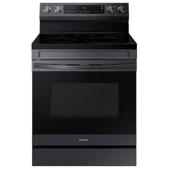 30-In Glass Top 5 Burners 6.3-Cu Ft Self & Steam Cleaning Air Fry Convection Oven Freestanding Smart Electric Range (Fingerprint Resistant Stainless Steel) - Image 11