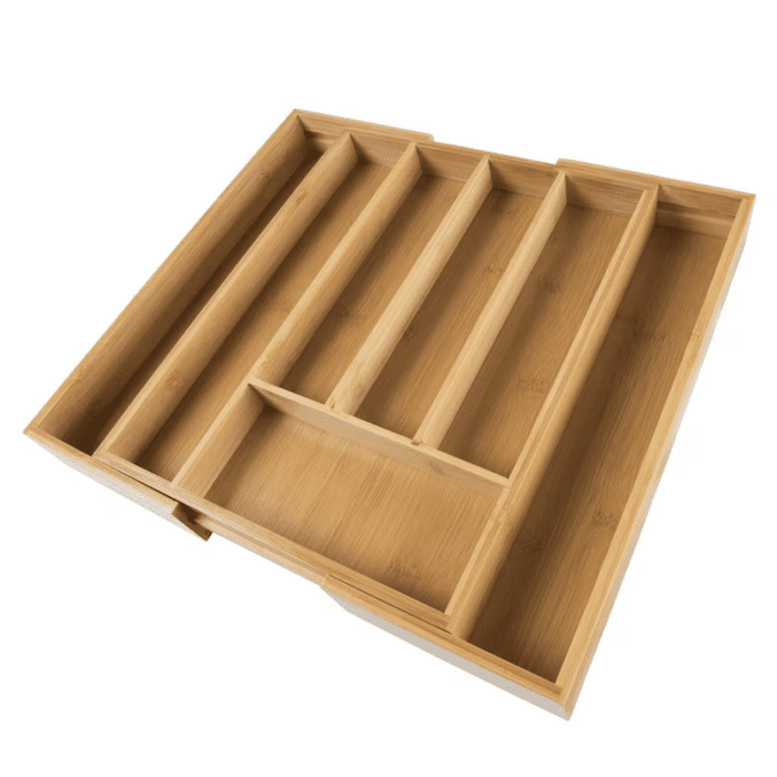 11.3-In X 14-In Brown Bamboo Wood Drawer Divider - Image 2