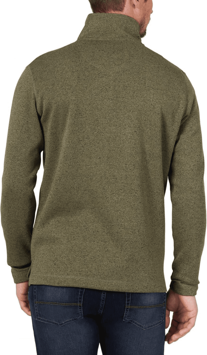 Men'S Long Sleeve Fleece Quarter-Zip Sweater - Image 5