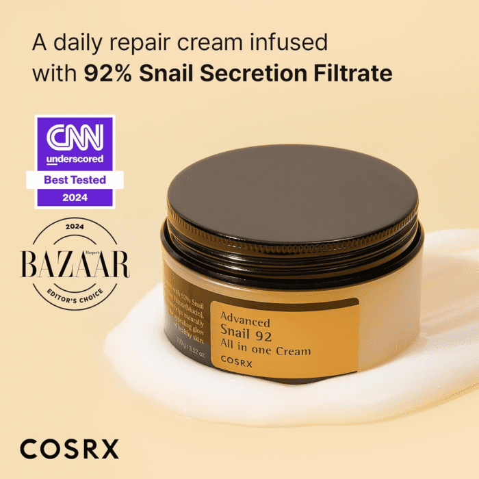 Snail Mucin 92% Face Moisturizer, 3.52 Oz, Lightweight Moisturing Cream for Soft, Glowy Skin, Korean Skin Care, Korean Moisturizer Face Cream - Image 3