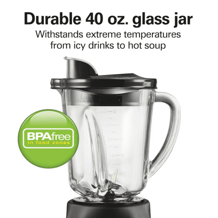 40-Oz 3-Speed Countertop Blender (Stainless Steel) - Image 7