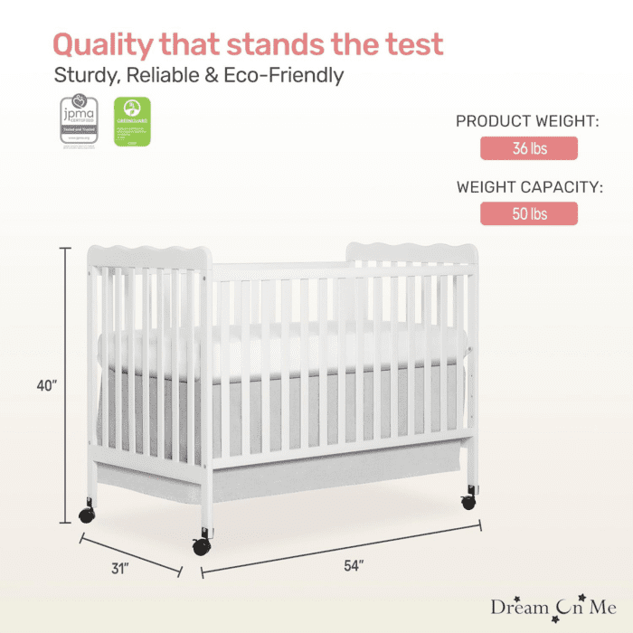 Carson Classic 3-In-1 Convertible Crib in White - Image 3