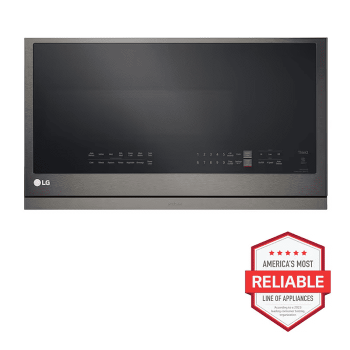 1.7-Cu Ft 1650-Watt Air Fry 29.94-In Over-The-Range Convection Microwave with Sensor Cooking (Printproof Stainless Steel) - Image 5