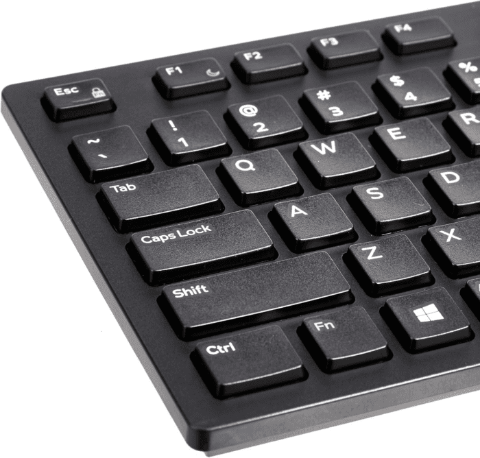 Wired Keyboard, Full-Sized, QWERTY Layout, Black - Image 3