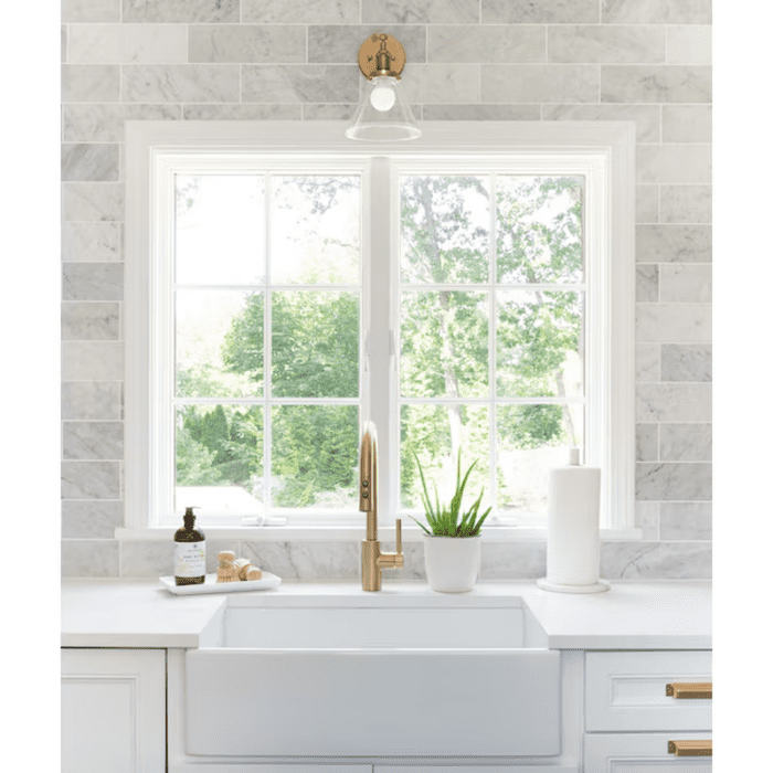 Turner Undermount Farmhouse Apron Front 30-In X 18-In Crisp White Fireclay Single Bowl Kitchen Sink - Image 6