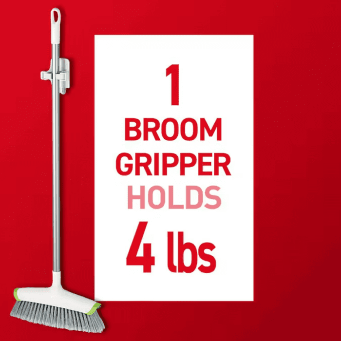 White Adhesive Broom Gripper (4-Lb Capacity) - Image 4