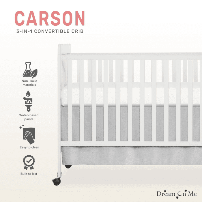 Carson Classic 3-In-1 Convertible Crib in White - Image 5