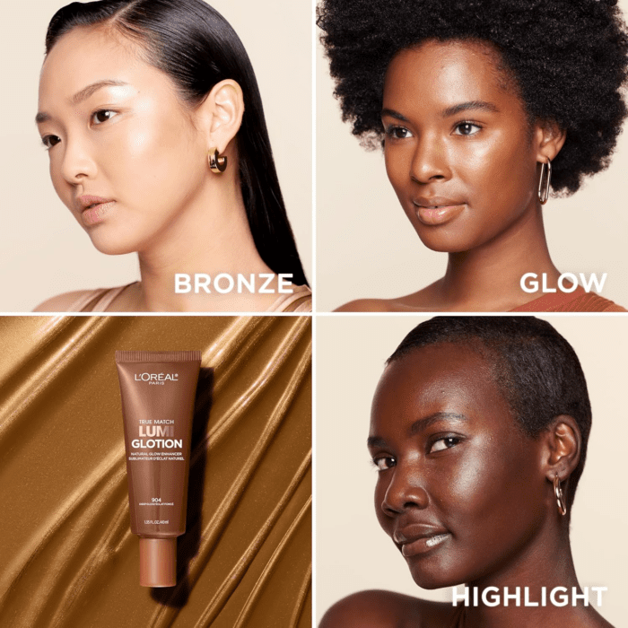 Makeup True Match Lumi Glotion, Natural Glow Enhancer, Illuminator Highlighter, Bronzing Drops for a Sun-Kissed Glow, 904 Deep - Image 7