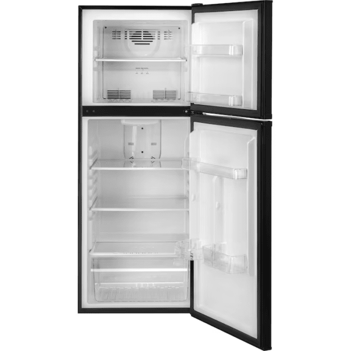 9.7-Cu Ft Counter-Depth Top-Freezer Refrigerator (Black) - Image 3