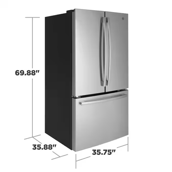 27-Cu Ft French Door Refrirator with Ice Maker and Water Dispenser (Finrprint-Resistant Stainless Steel) ENERGY STAR - Image 17