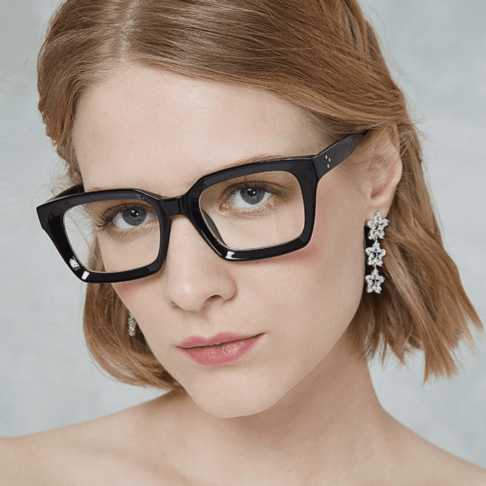 Classic Thick Square Frame Clear Lens Glasses for Women Men Non Prescription Eyeglasses - Image 2