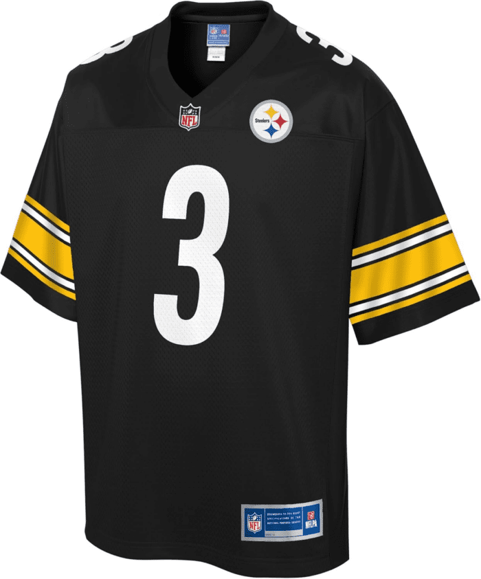 Men'S Russell Wilson Black Pittsburgh Steelers Team Player Jersey - Image 2