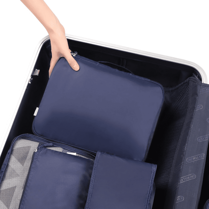 8 Set Packing Cubes Luggage Packing Organizers for Travel Accessories-Indigo - Image 6