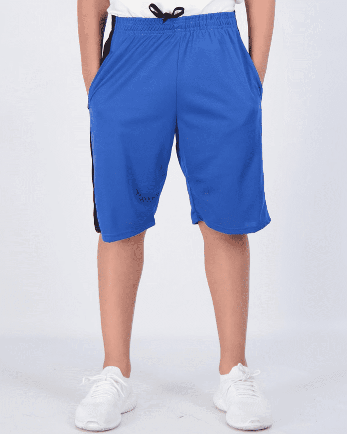 Boys' 5-Pack Mesh Active Athletic Performance Basketball Shorts with Pockets - Image 2