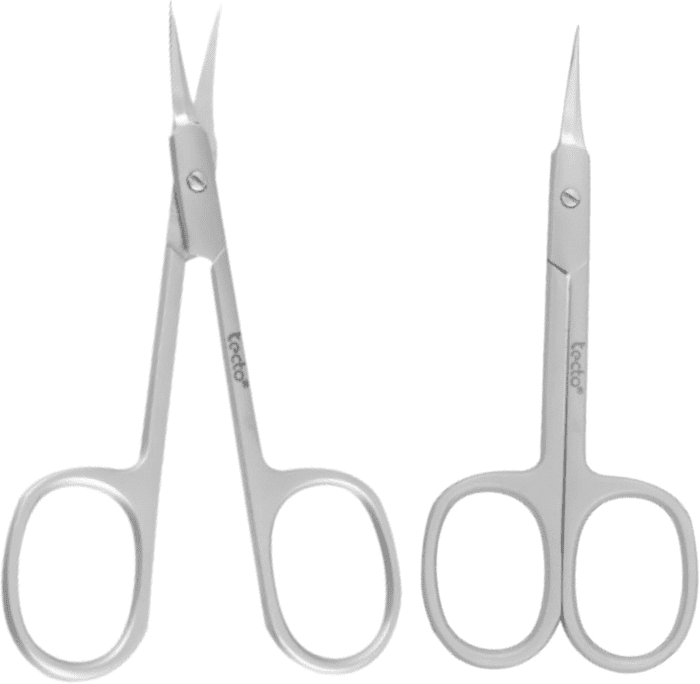 Professional Nail Scissors, Stainless Steel Manicure Scissors,Cuticle Scissors, Multi-Purpose, Eyelashes, Eyebrow, Toenail for Women and Men (Extra Fine Tip Nail Scissor)