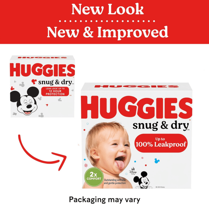 Size 2 Diapers, Snug & Dry Baby Diapers, Size 2 (12-18 Lbs), 100 Count, Packaging May Vary - Image 2