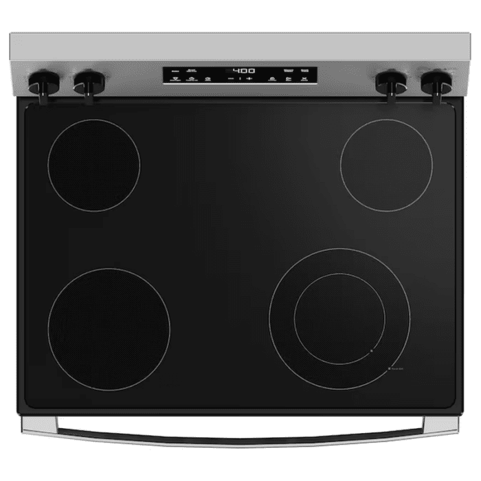 30-In Glass Top 4 Burners 5.3-Cu Ft Steam Cleaning Freestanding Electric Ran (Stainless Steel) - Image 13