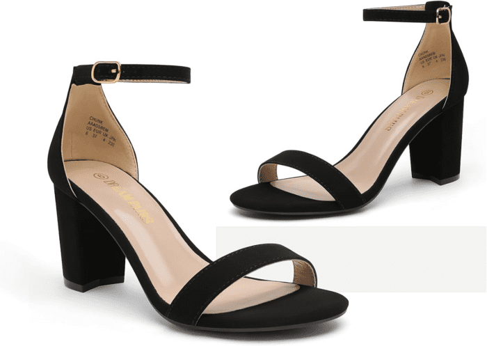 Women'S Chunk Low Heel Pump Sandals - Image 2