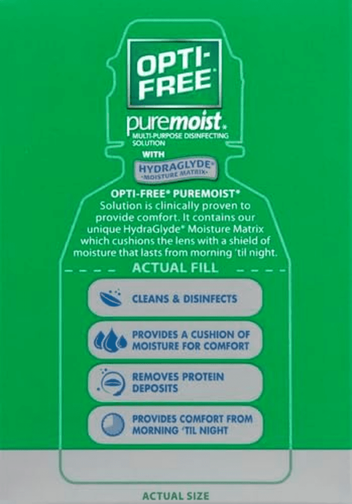 Puremoist Multi-Purpose Contact Lens Cleaning and Disinfecting Solution with Lens Case, 2 Fl Oz (Pack of 1) - Image 3