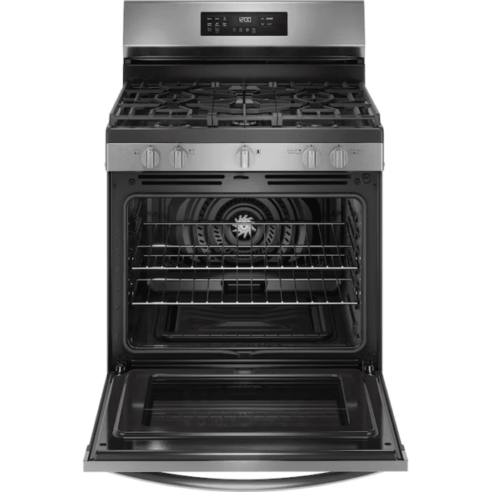 30-In 5 Burners 5.1-Cu Ft Self-Cleaning Air Fry Convection Oven Freestanding Natural Gas Range (Stainless Steel) - Image 2